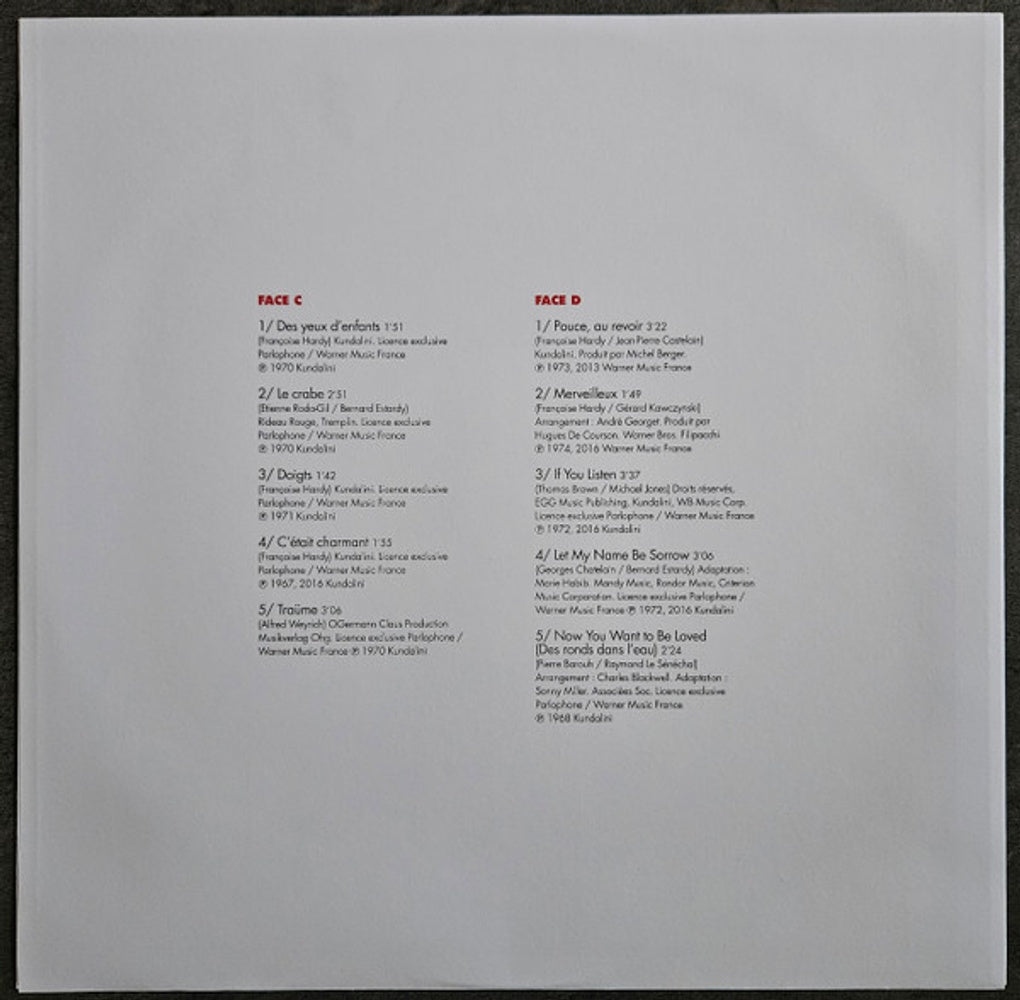Image 5: Francoise Hardy – Quelques Titres Que Je Connais (Hol LP Vinyl) Vinyl LP | Relix