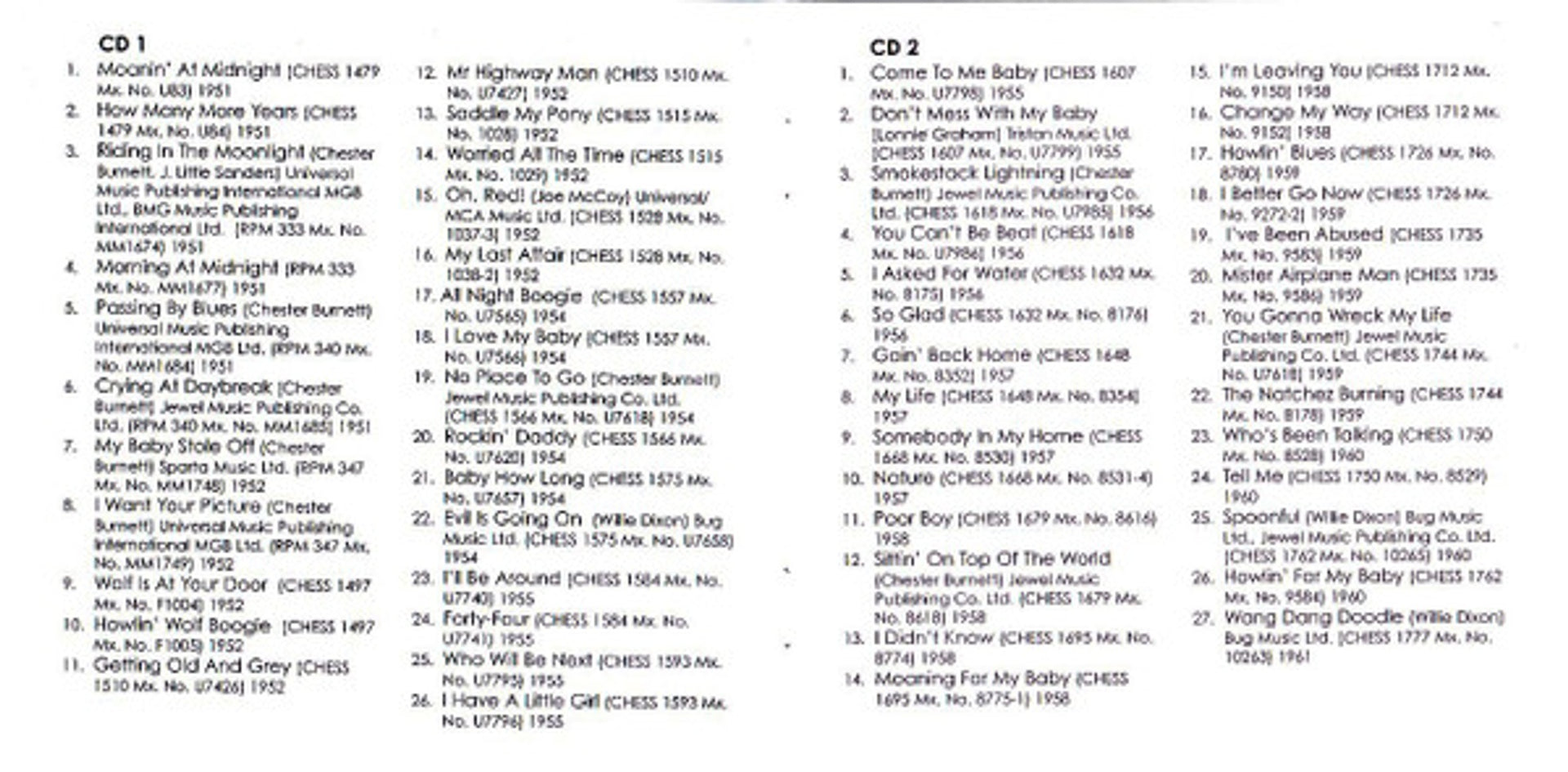 Image 5: Howlin' Wolf – Wolf, Howlin : Complete RPM &Chess Singles As & BS 1951-62 CD | Relix