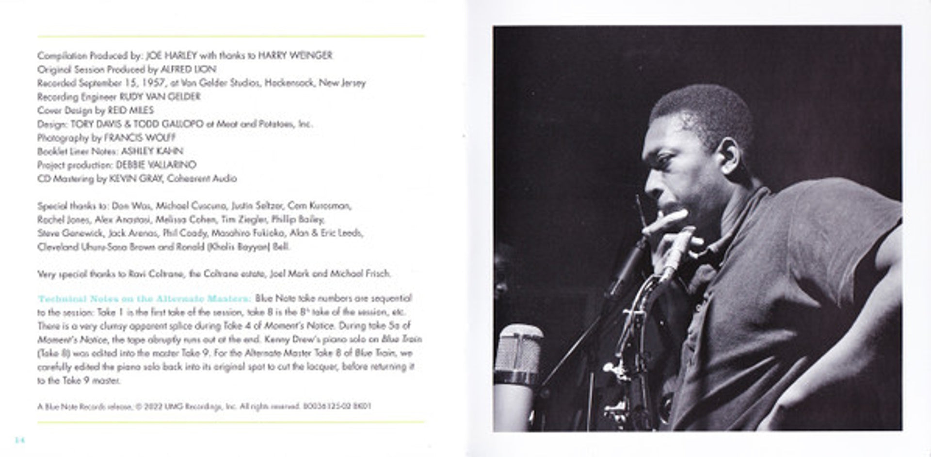 Image 5: John Coltrane – Blue Train: The Complete Masters (Blue Note Tone Poet Series CD) CD | Relix
