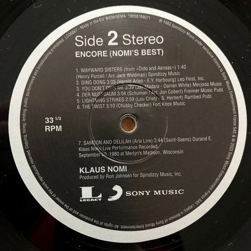 Image 5: Klaus Nomi – Nomi (Box LP Vinyl) Vinyl LP | Relix