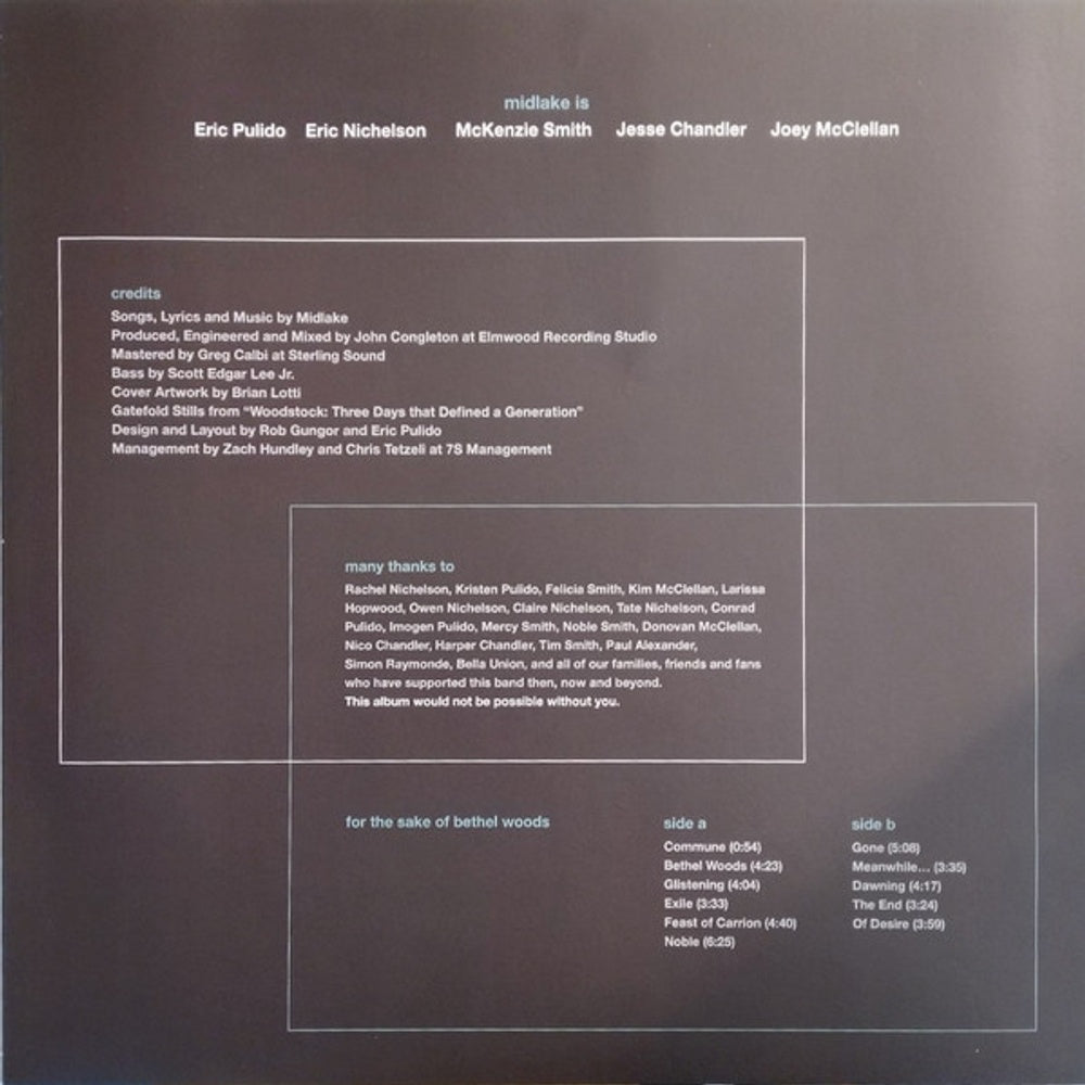 Image 5: Midlake – For The Sake Of Bethel Woods (Crystal Clear LP Vinyl) Vinyl LP | Relix