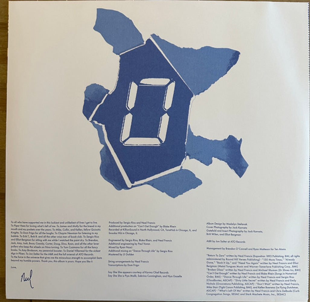 Image 5: Neal Francis – Return To Zero (Cobalt Blue LP Vinyl) Vinyl LP | Relix
