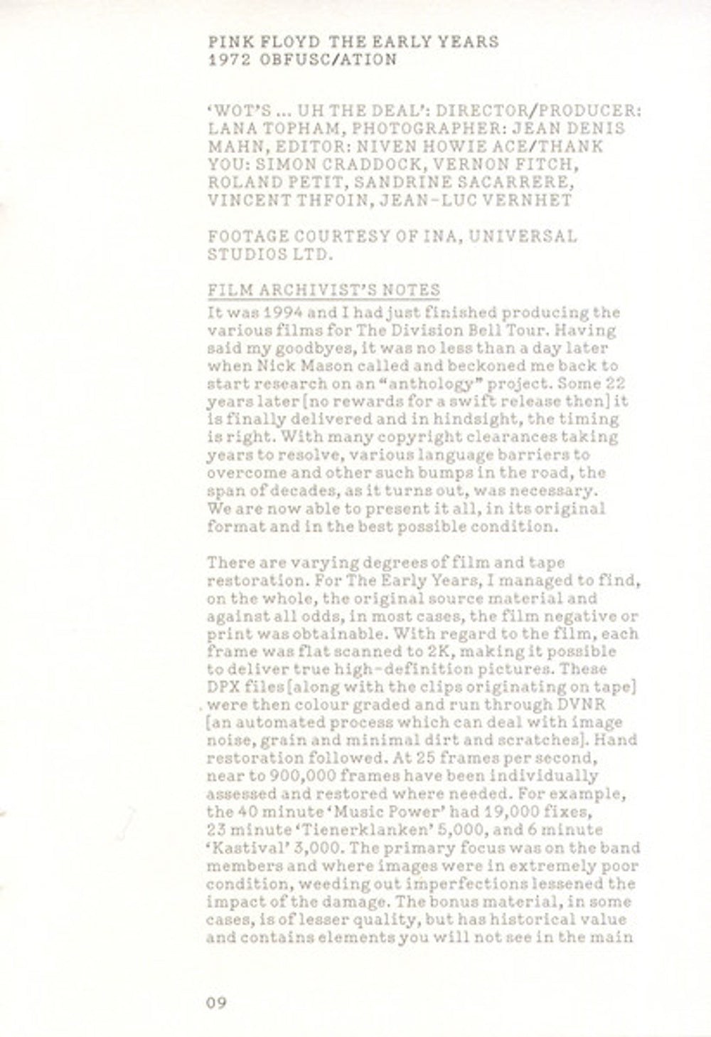 Image 5: Pink Floyd – 1972 Obfusc/Ation (Box Set 2-CD) CD | Relix