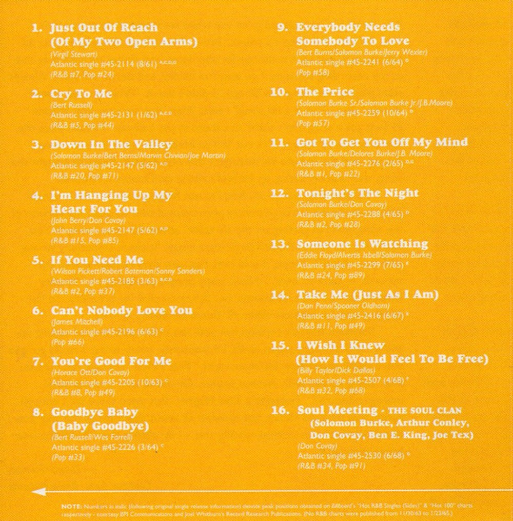 Image 5: Solomon Burke – The Very Best Of Solomon Burke CD | Relix