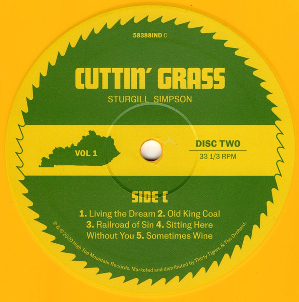 Image 5: Sturgill Simpson – Cuttin' Grass - Vol. 1 (The Butcher Shoppe Sessions LP Vinyl) Vinyl LP | Relix