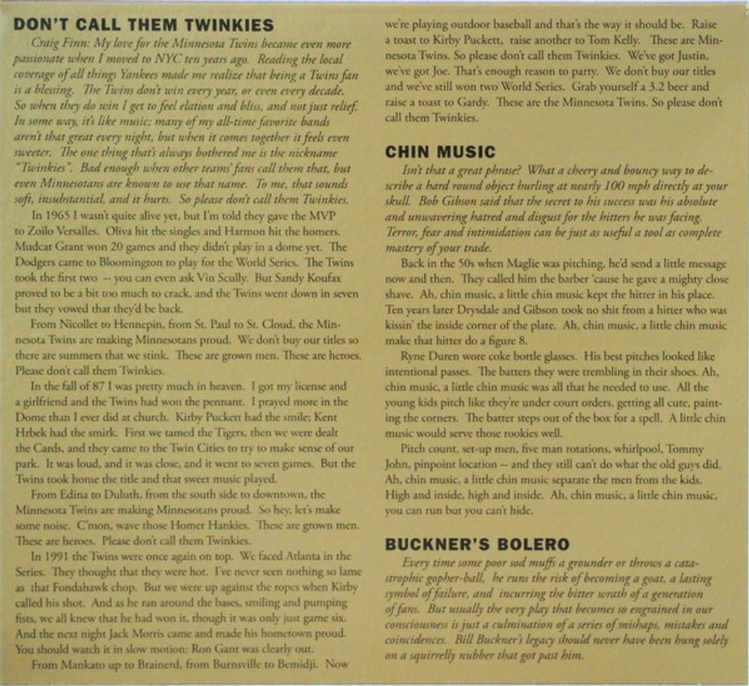Image 5: The Baseball Project – Vol. 2: High and Inside CD | Relix