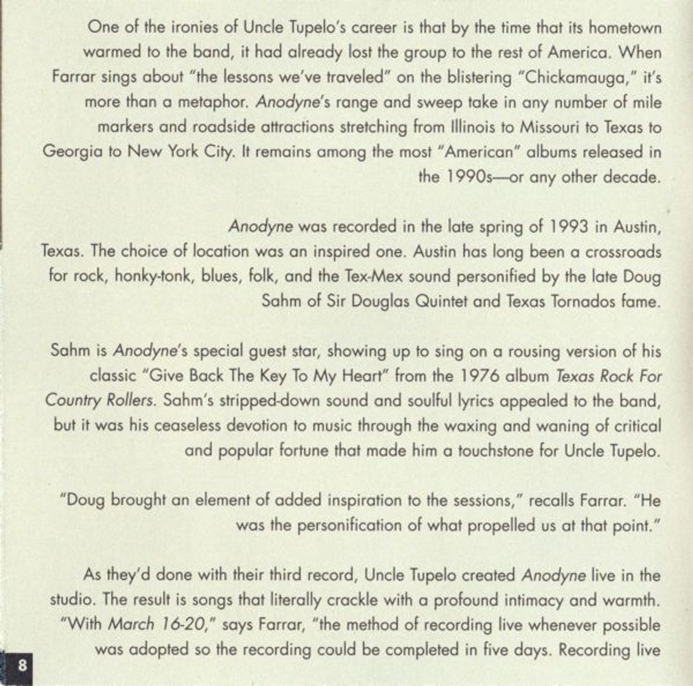 Image 5: Uncle Tupelo – Anodyne (Bonus Tracks, Remastered CD) CD | Relix