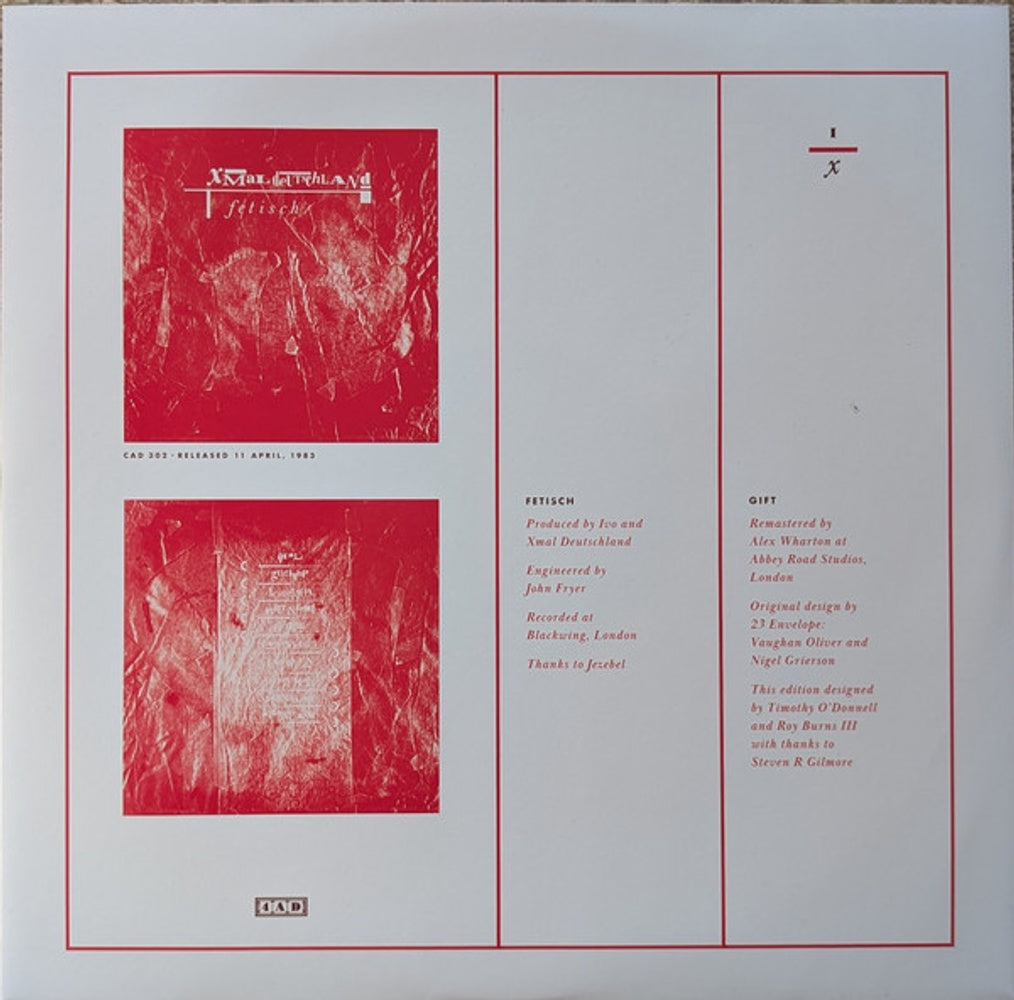 Image 5: Xmal Deutschland – Gift The 4ad Years (3LP Deluxe Edition Clear Red) Vinyl LP | Relix