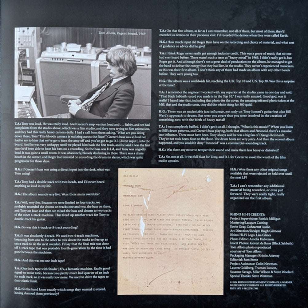 Image 6: Black Sabbath – Black Sabbath (Bme LP Vinyl) Vinyl LP | Relix