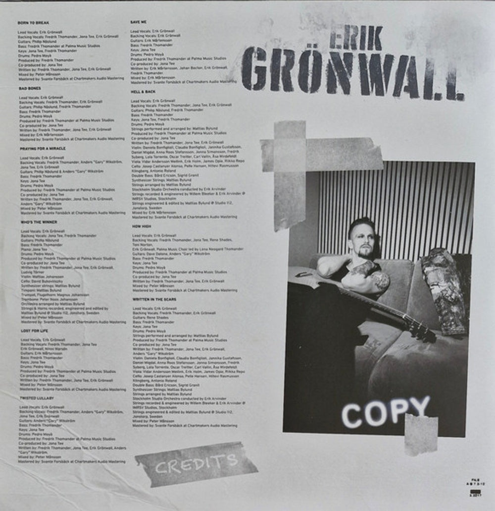 Image 6: Erik Gronwall – Bad Bones Vinyl LP | Relix