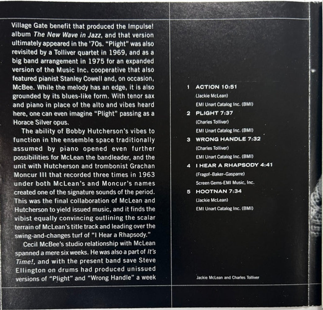Image 6: Jackie Mclean – Action (Remastered CD) CD | Relix