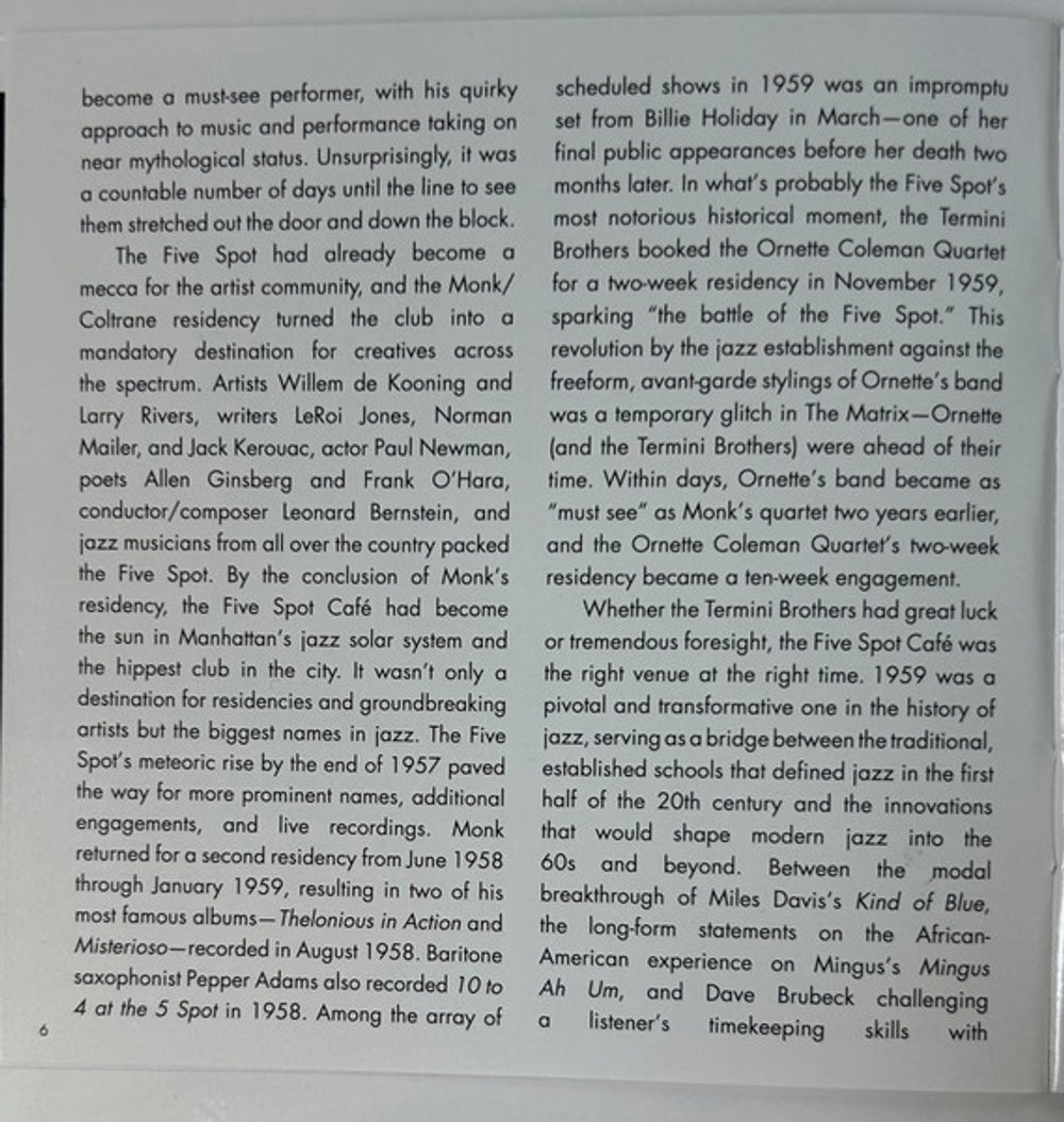 Image 6: Kenny Burrell  / Blakey,Art – On View At The Five Spot Cafe: Complete Masters CD | Relix