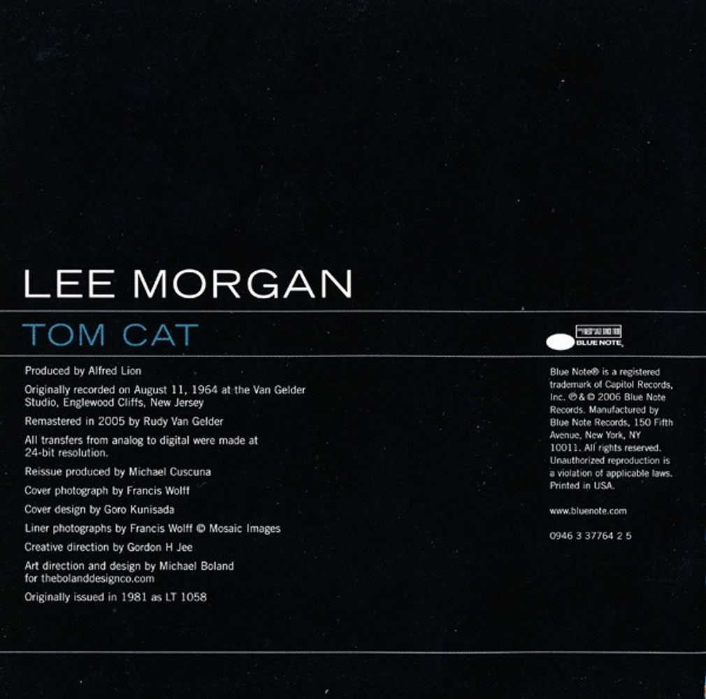 Image 6: Lee Morgan – Tom Cat (Remastered CD) CD | Relix