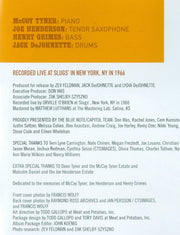 Image 6: Mccoy Tyner  / Joe Henderson – Forces Of Nature: Live At Slugs' CD | Relix