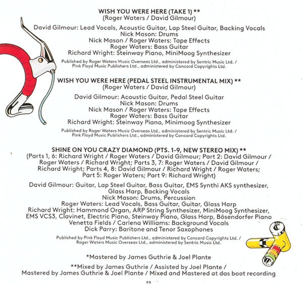 Image 6: Pink Floyd – Wish You Were Here (50th Anniversary CD) CD | Relix