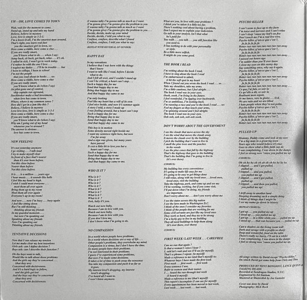 Image 6: Talking Heads – Talking Heads: 77 Vinyl LP | Relix