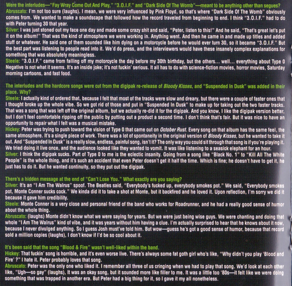 Image 6: Type O Negative – Bloody Kisses (Deluxe CD) CD | Relix