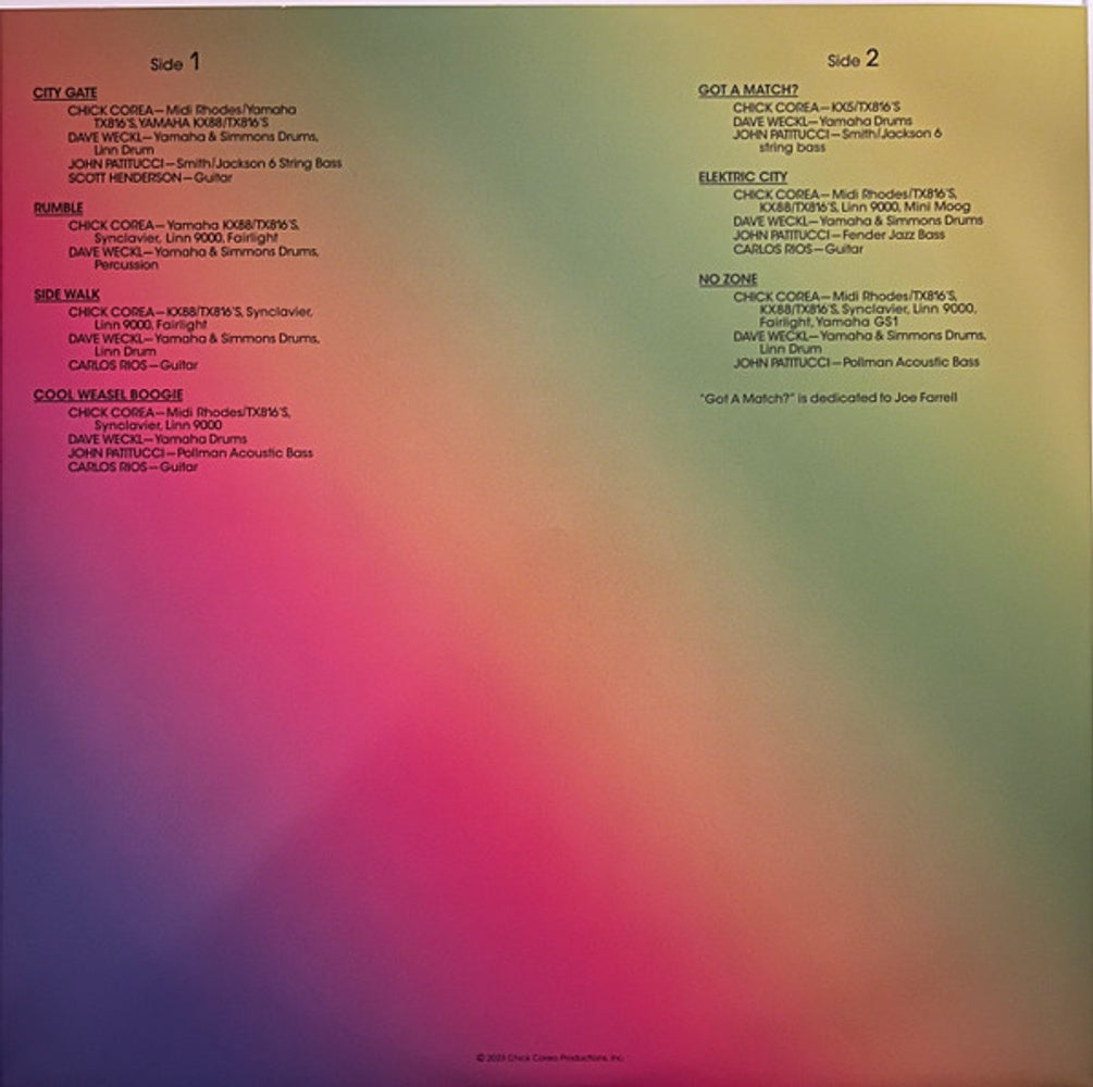 Image 7: Chick Corea – Chick Corea Elektric Band (Gate LP Vinyl) Vinyl LP | Relix