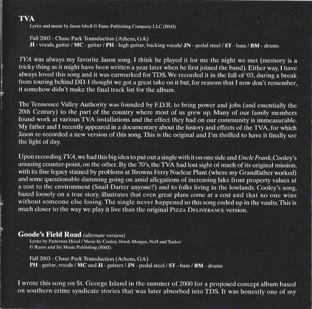 Drive-By Truckers – Fine Print (CD)