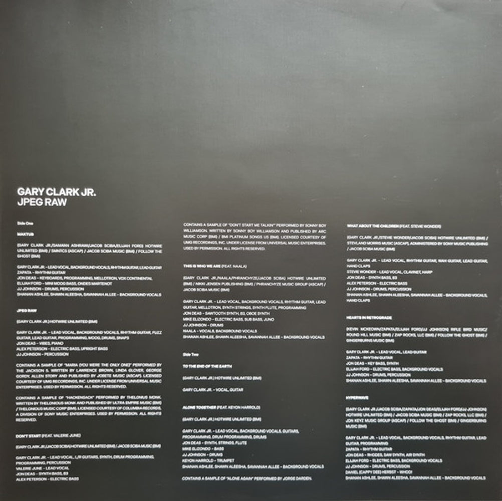 Image 7: Gary Clark Jr. – JPEG RAW (180g LP Vinyl) Vinyl LP | Relix