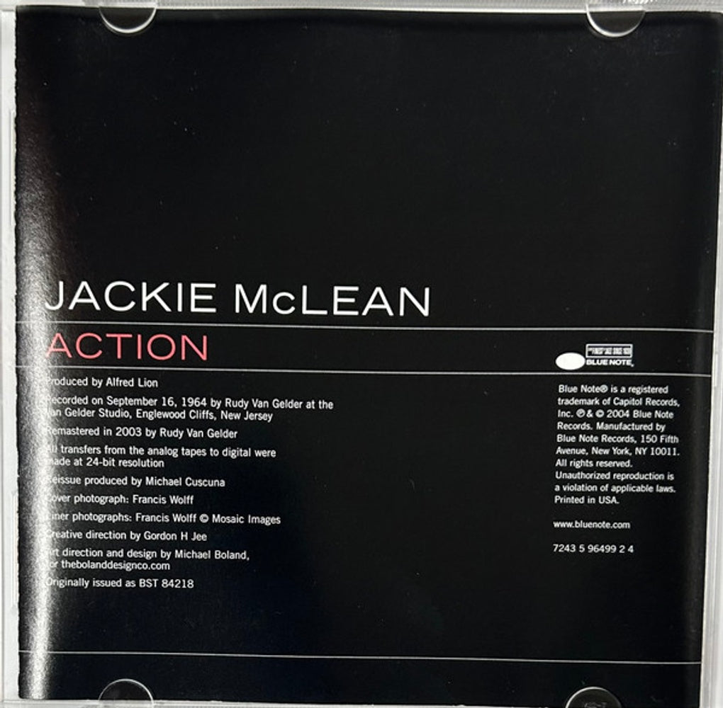 Image 7: Jackie Mclean – Action (Remastered CD) CD | Relix