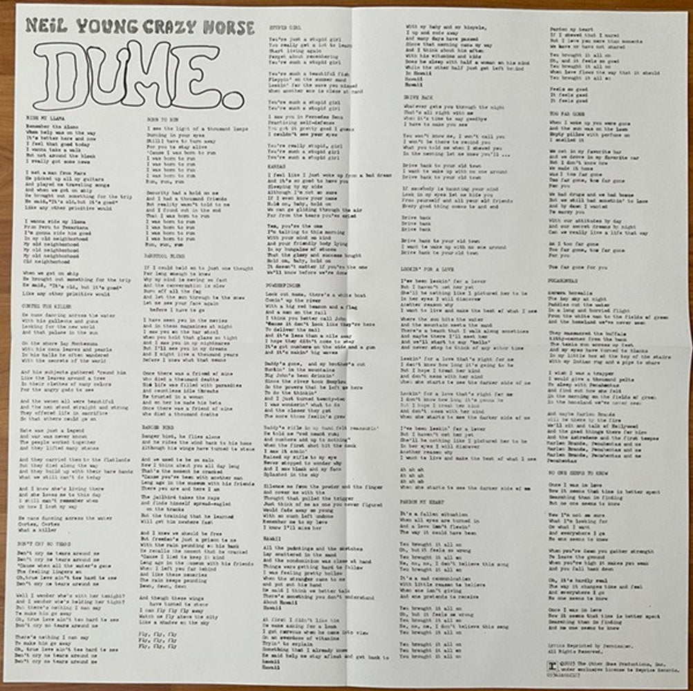 Image 7: Neil Young with Crazy Horse – Dume (2-LP Vinyl) Vinyl LP | Relix