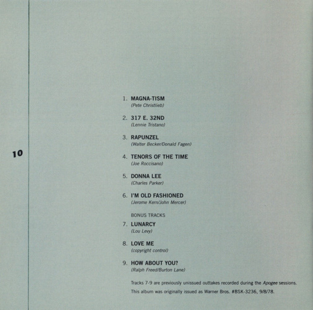 Image 7: Pete Christlieb – Apogee (Bonus Tracks, Remastered CD) CD | Relix
