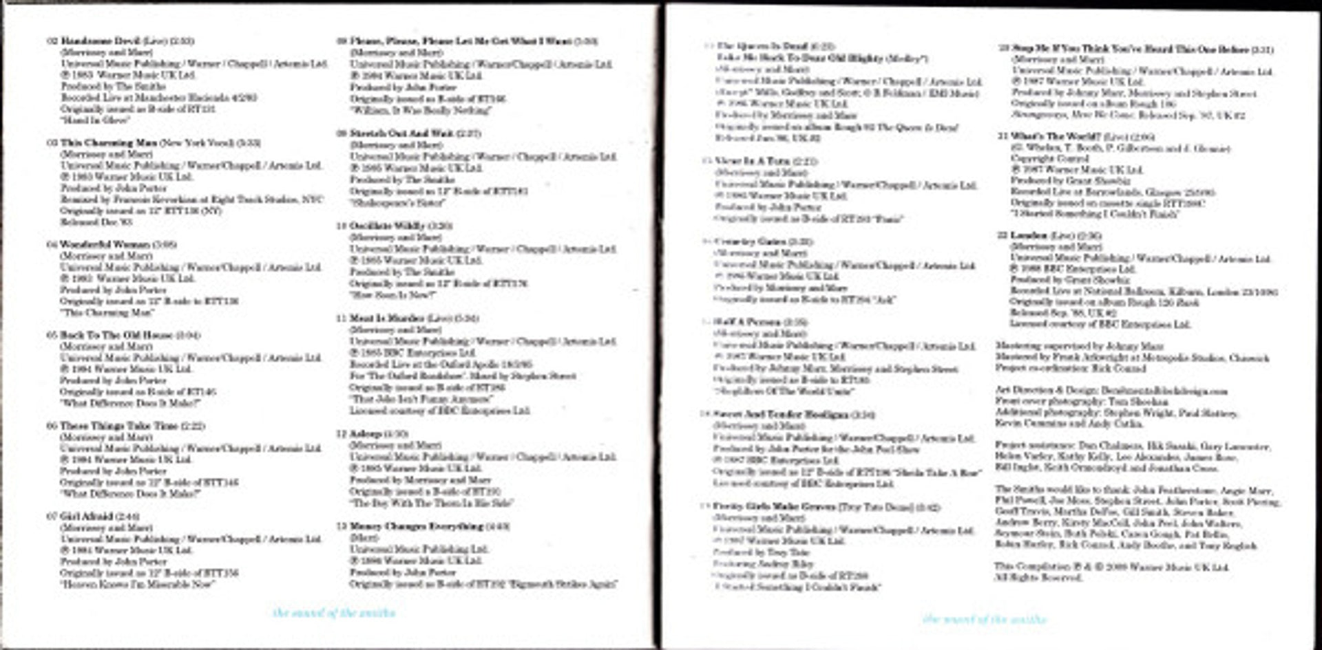 Image 7: The Smiths – Sound of the Smiths: The Very Best of the Smiths (2-CD) CD | Relix