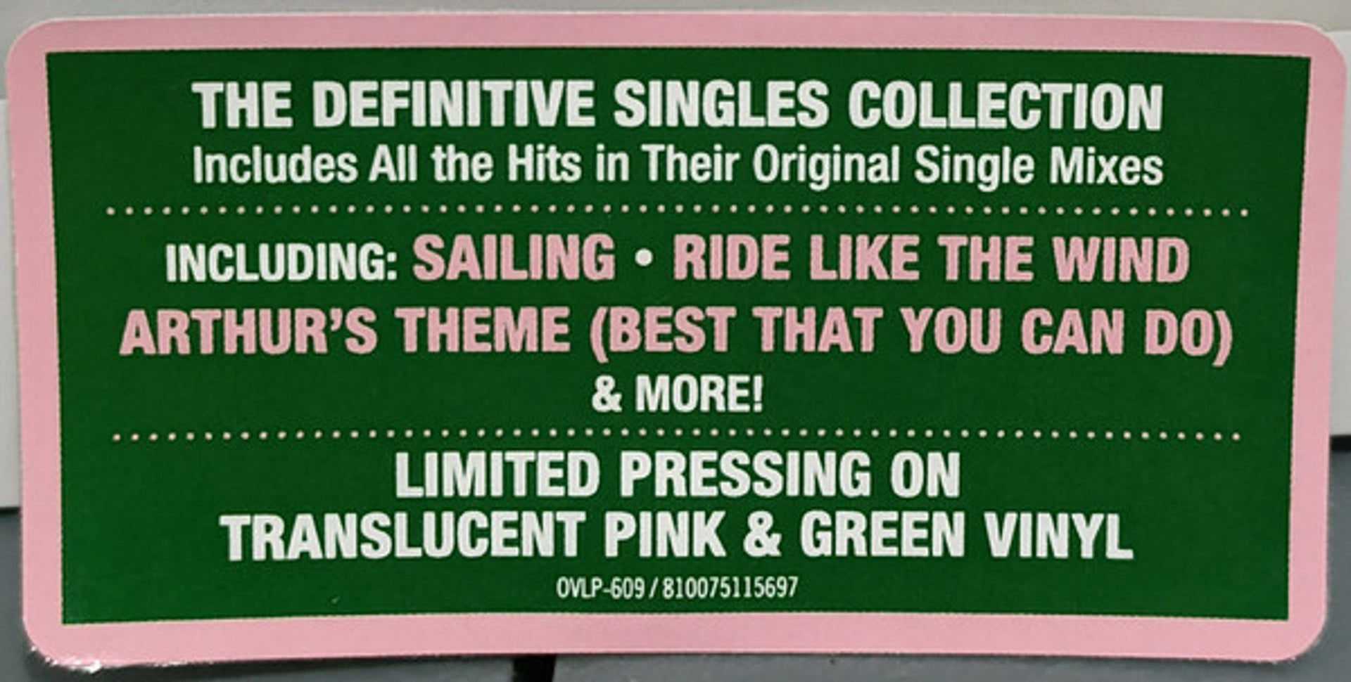 Image 8: Christopher Cross – All Right: The Worldwide Singles 1980-1988 (Colored LP Vinyl) Vinyl LP | Relix