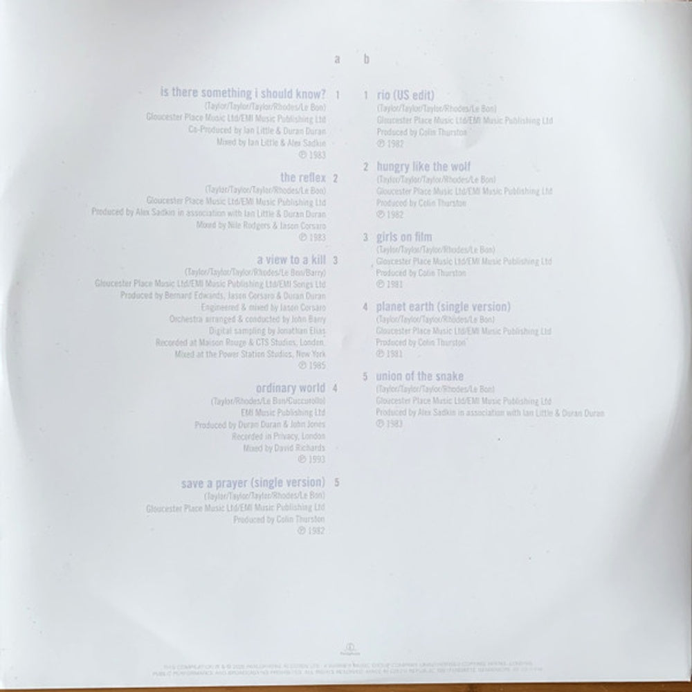 Image 8: Duran Duran – Greatest Vinyl LP | Relix