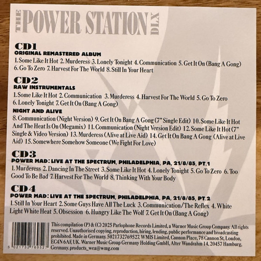 Image 8: Power Station – The Power Station CD | Relix