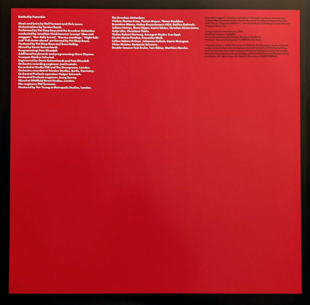 Image 8: Tennant / Lowe – Battleship Potemkin (Remastered LP Vinyl) Vinyl LP | Relix