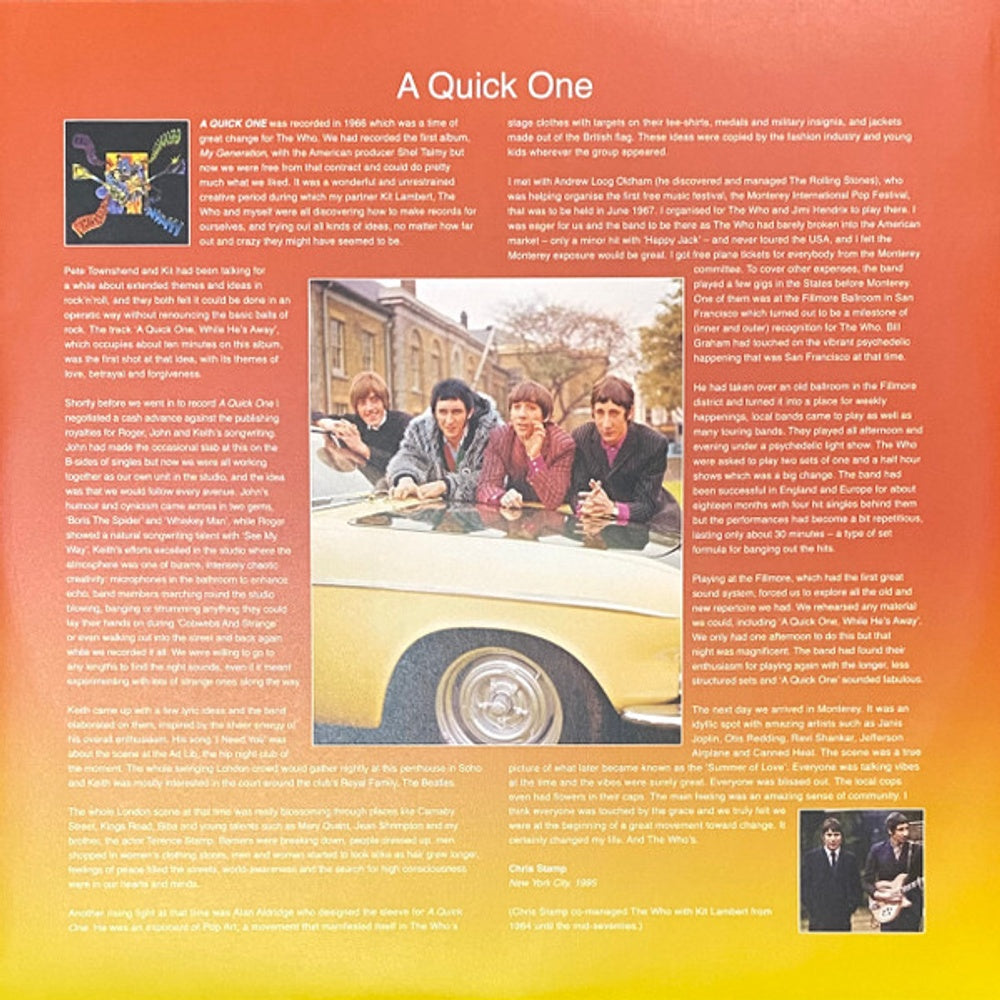 Image 8: The Who – A Quick One (RSD 2026 LP Vinyl) Vinyl LP | Relix