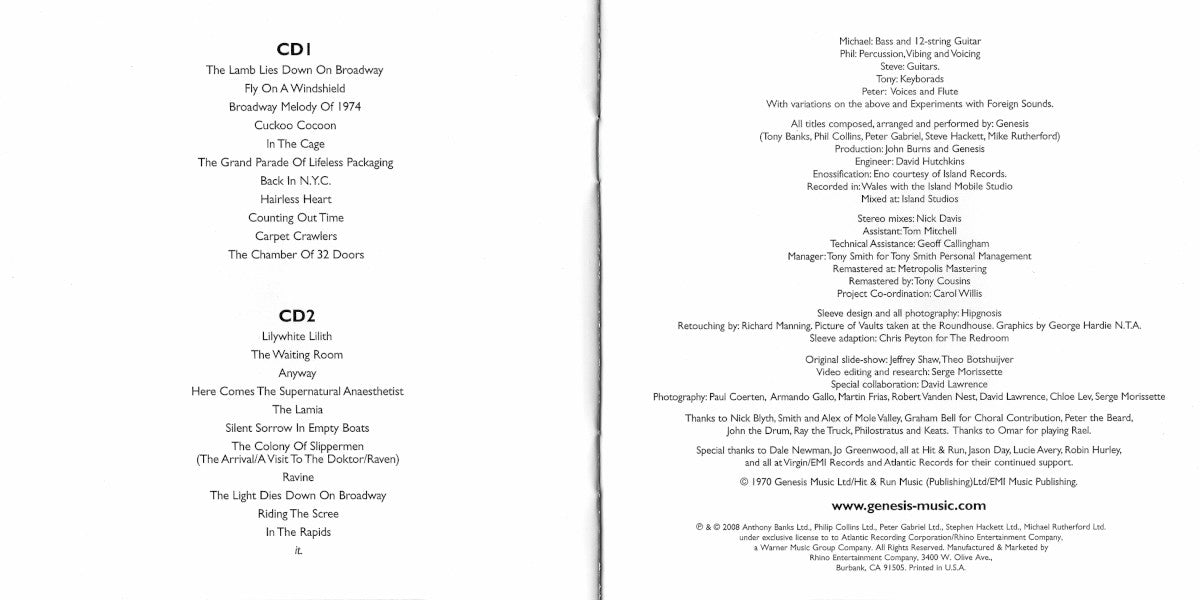 Image 9: Genesis – Lamb Lies Down on Broadway CD | Relix