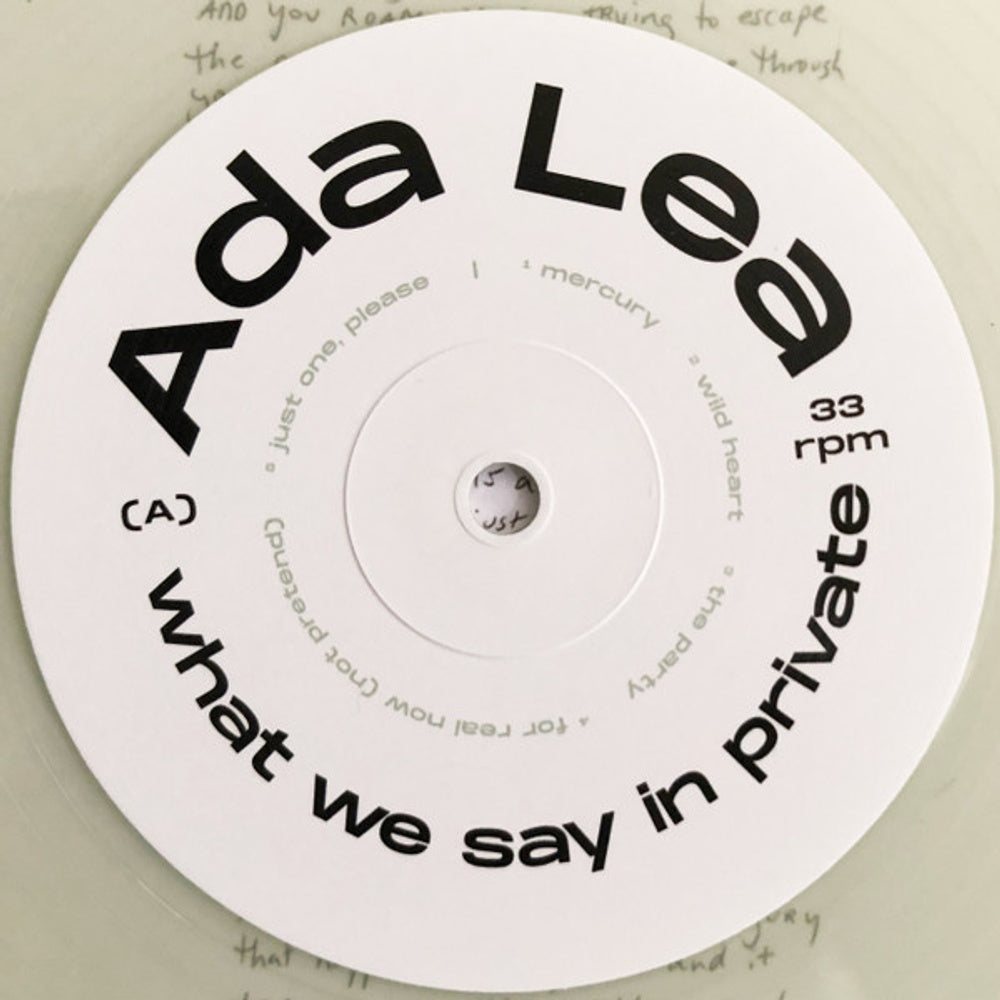 Image: Ada Lea – What We Say In Private Vinyl LP | Relix
