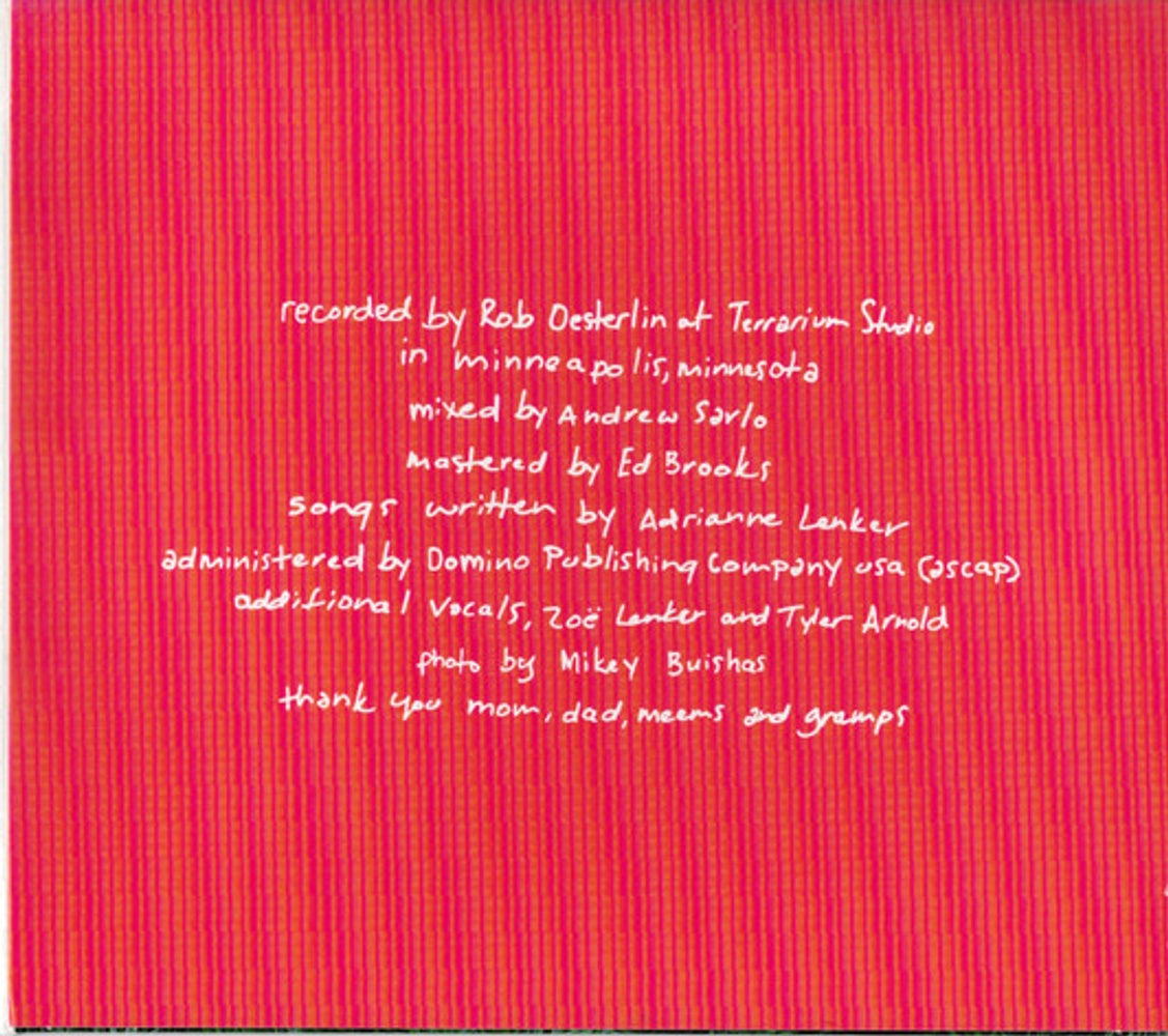 Image: Adrianne Lenker – Hours Were The Birds CD | Relix