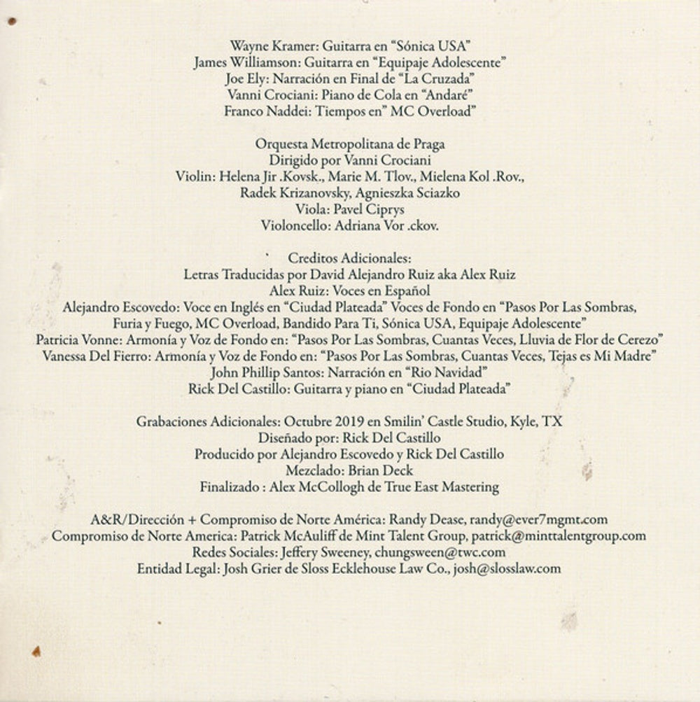 Image: Alejandro Escovedo – La Cruzada CD | Relix