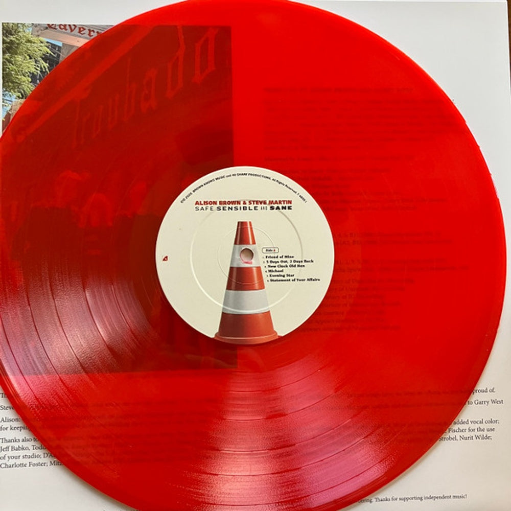 Image: Alison Brown  / Martin,Steve – Safe Sensible & Sane - Red (Colored, Limited Edition, Ofgv LP Vinyl) Vinyl LP | Relix