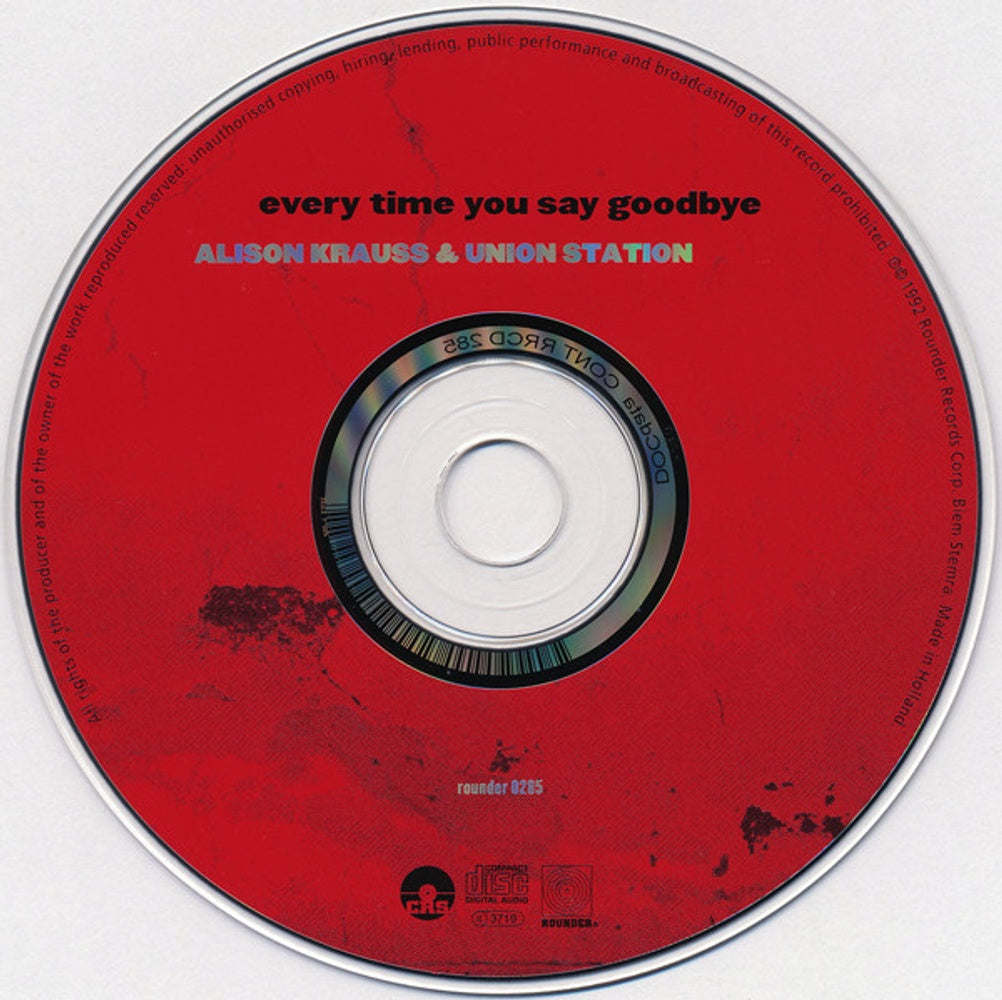 Image: Alison Krauss & The Union Station – Every Time You Say Goodbye CD | Relix