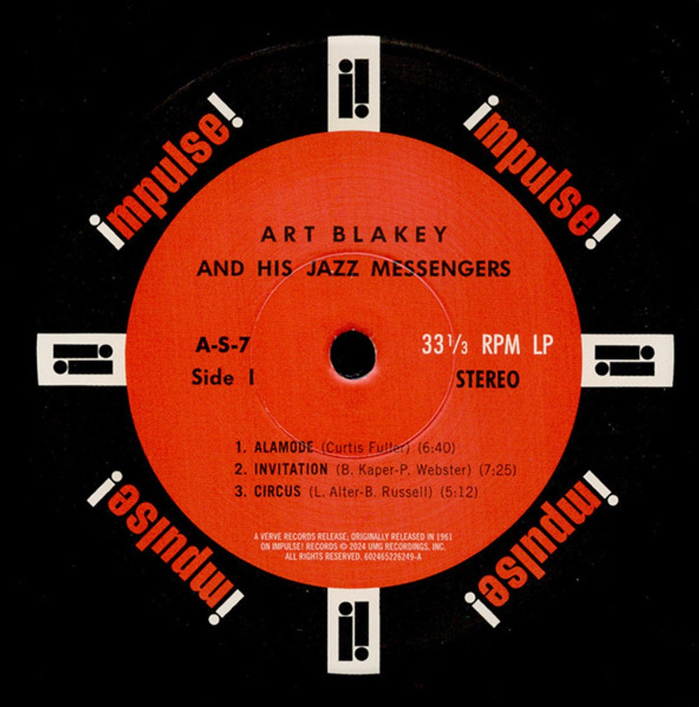 Image: Art Blakey  & The Jazz Messenger – Art Blakey The Jazz Messengers (Verve By Request LP Vinyl) Vinyl LP | Relix