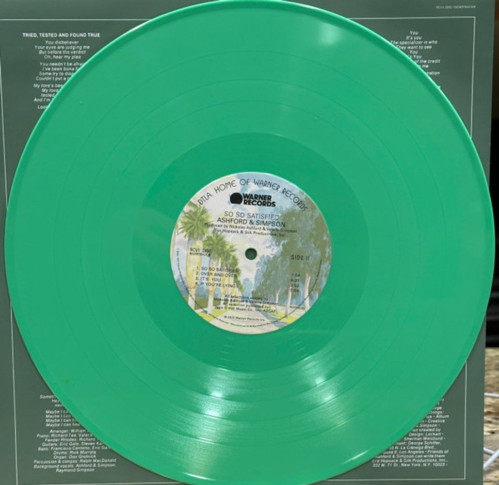 Image: Ashford & Simpson – So So Satisfied (Spring Green LP Vinyl) Vinyl LP | Relix