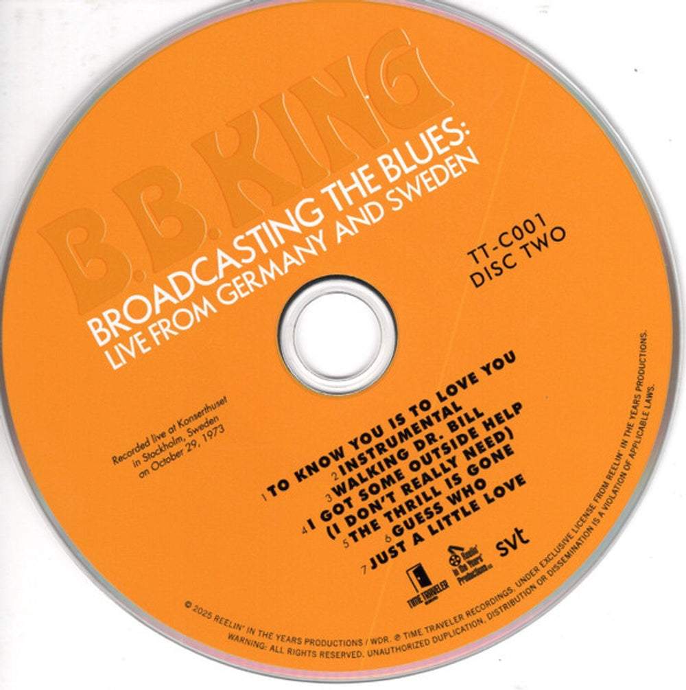 Image: B.B. King – Broadcasting The Blues: Live From Germany CD | Relix