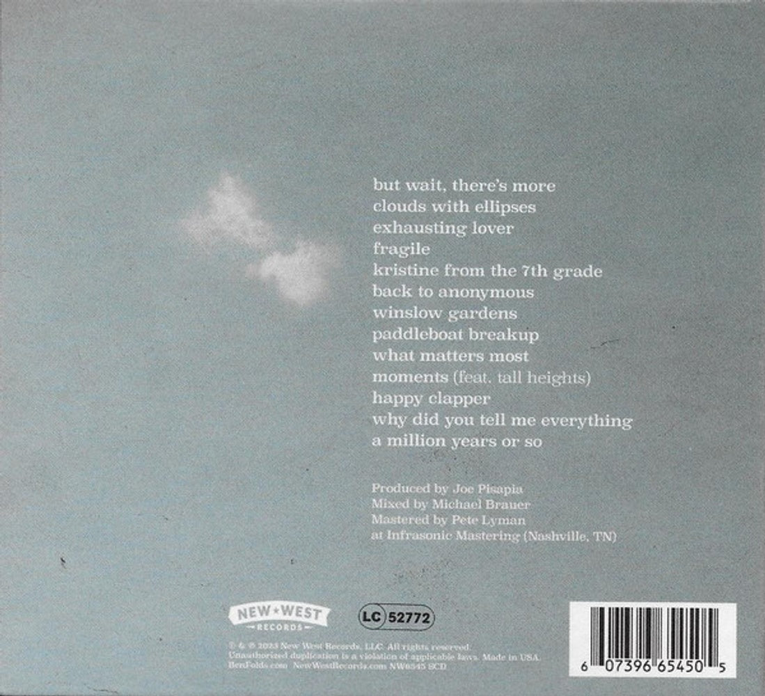 Image: Ben Folds – What Matters Most (Limited Edition Autographed CD with Bonus Tracks) CD | Relix