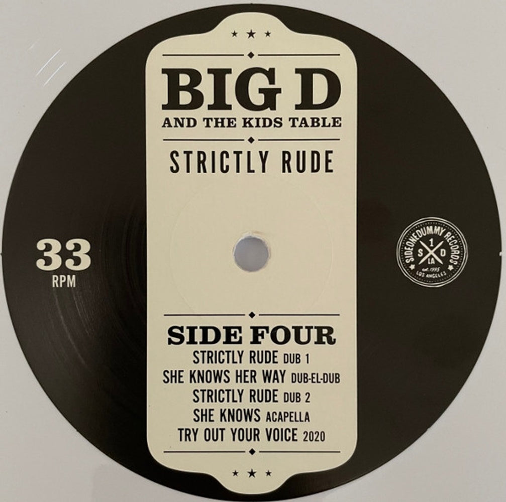 Image: Big D and The Kids Table – Strictly Rude (Limited Edition Black/White LP Vinyl) Vinyl LP | Relix