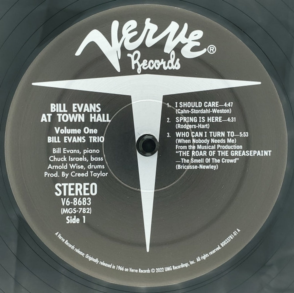 Image: Bill Evans – At Town Hall, Volume One (Verve Acoustic Sounds Series)[LP] Vinyl LP | Relix