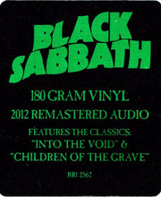 Image: Black Sabbath – Master Of Reality (180 Gram Limited Edition LP Vinyl) Vinyl LP | Relix