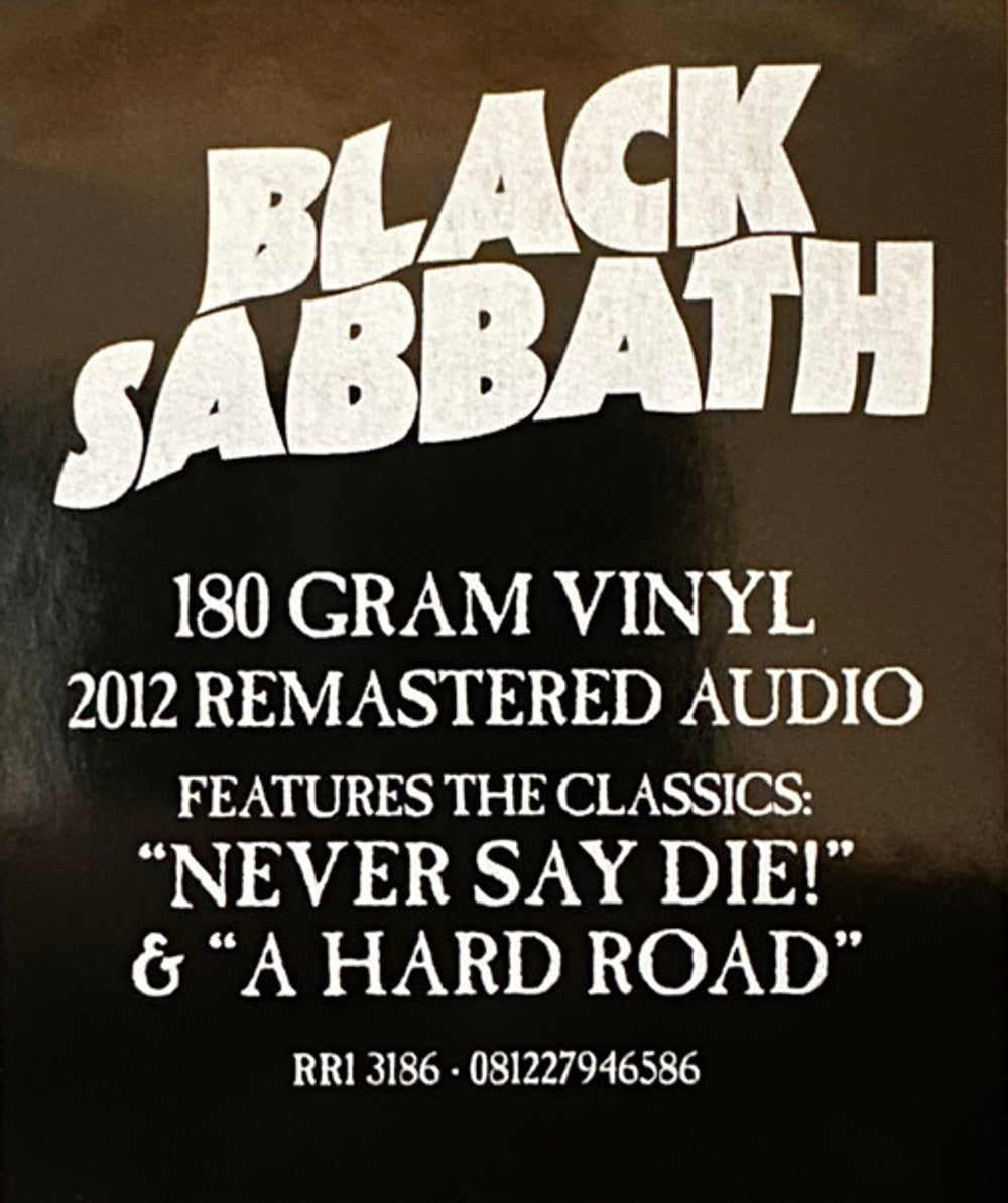 Image: Black Sabbath – Never Say Die! (180 Gram Limited Edition LP Vinyl) Vinyl LP | Relix