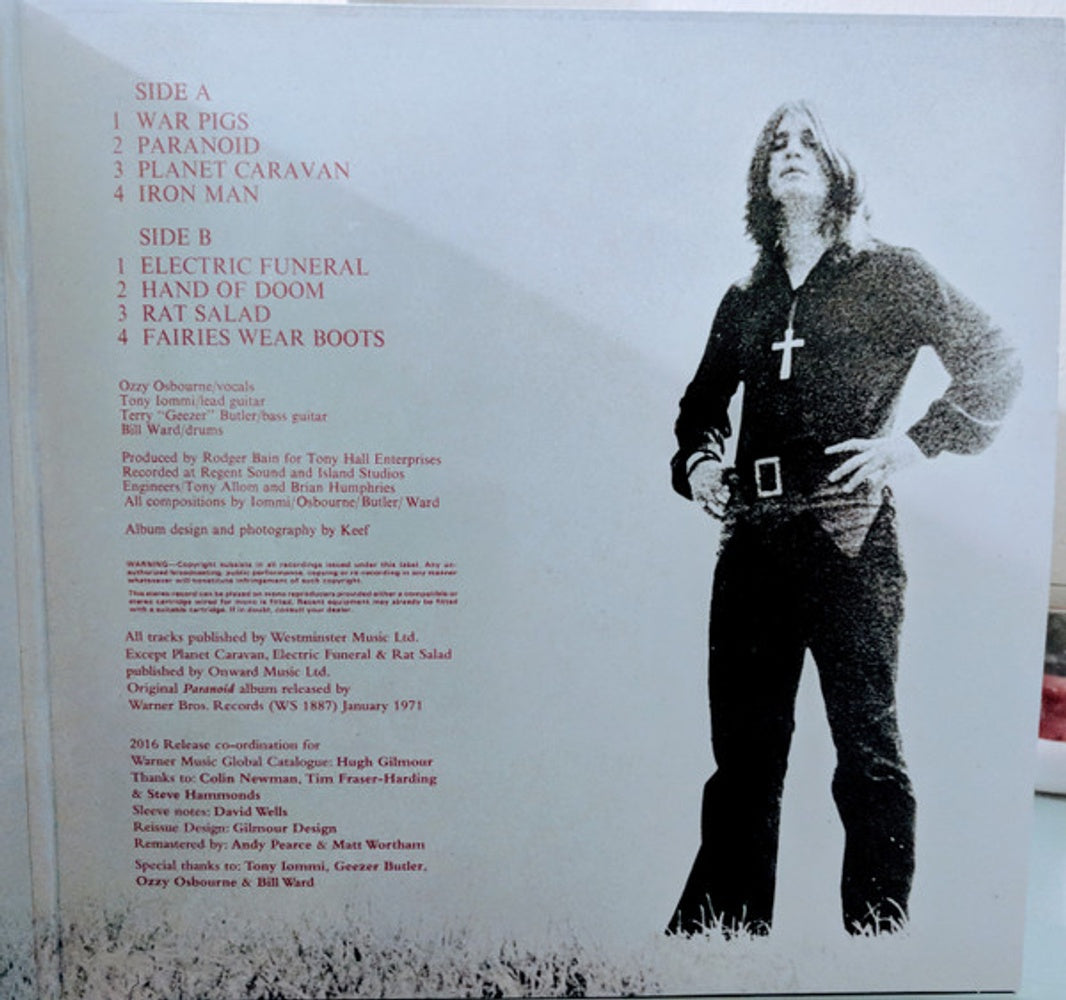 Image: Black Sabbath – Paranoid (180 Gram Limited Edition LP Vinyl) Vinyl LP | Relix
