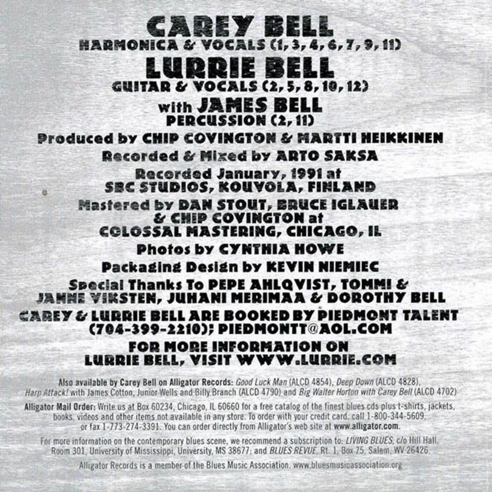 Image: Carey Bell & Lurrie – Second Nature CD | Relix