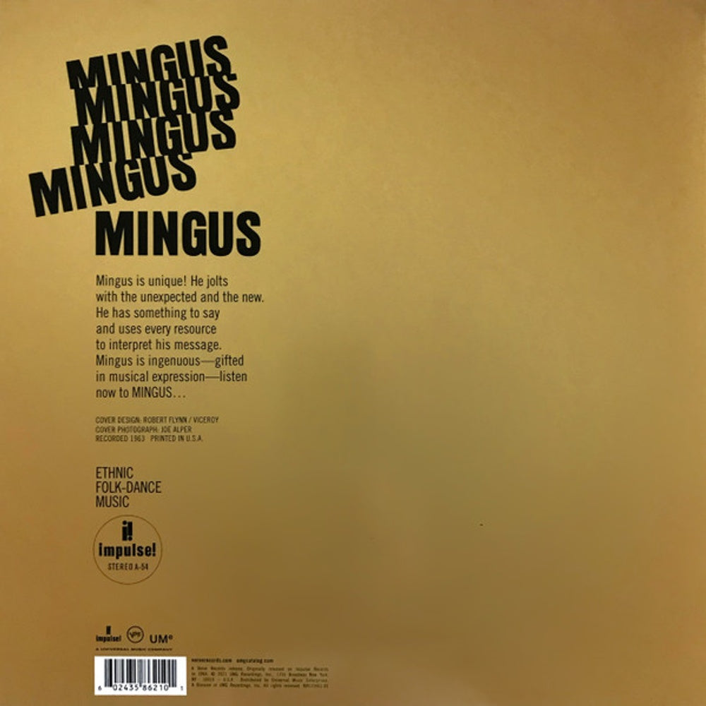 Image: Charles Mingus – Mingus Mingus Mingus Mingus Mingus (Verve Acoustic Sounds Series LP Vinyl) Vinyl LP | Relix